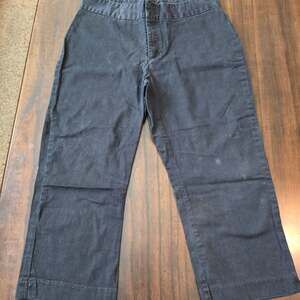 Arizona Jean Company Junior"s Black Cotton Stretch Crop Pants Size 13
